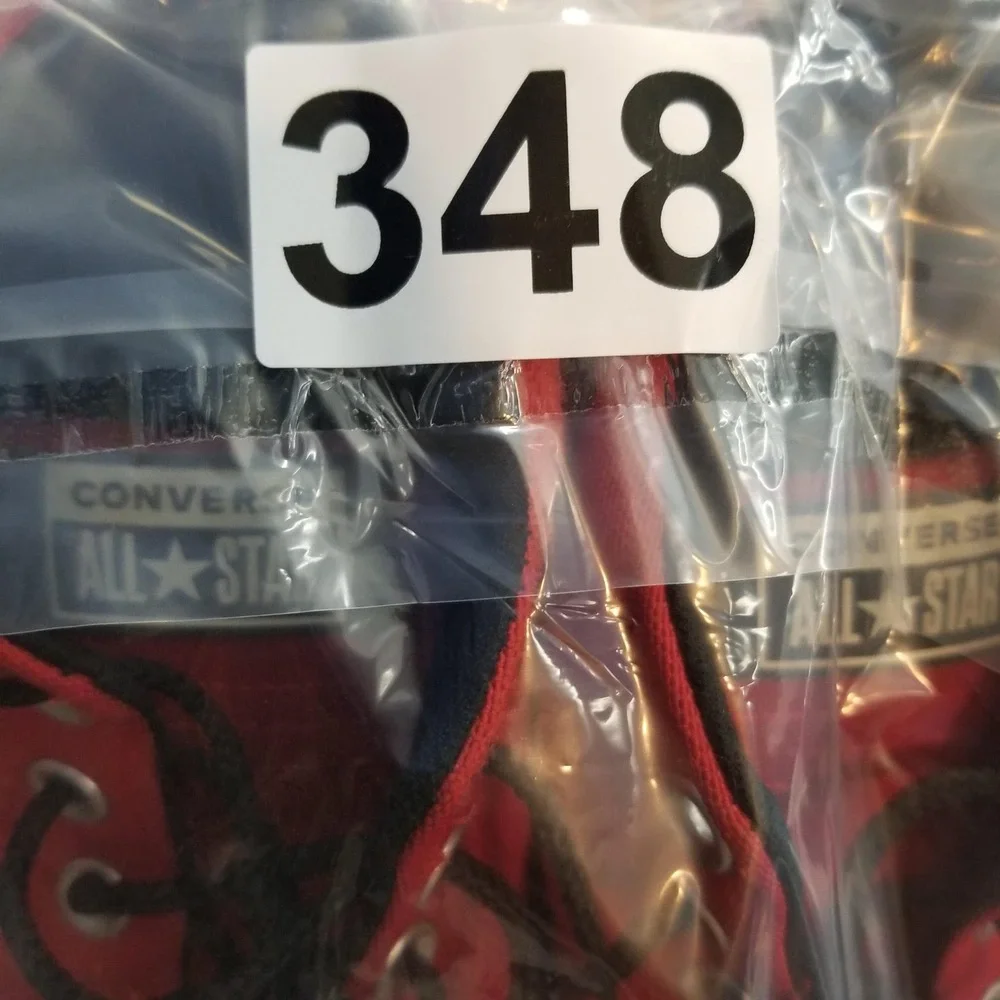 Converse Chuck‎ Taylor All Star Street Mid Top Red Black Canvas Junior Size 5